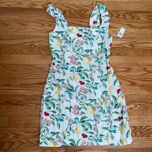Sleeveless Linen-Blend Mini Dress